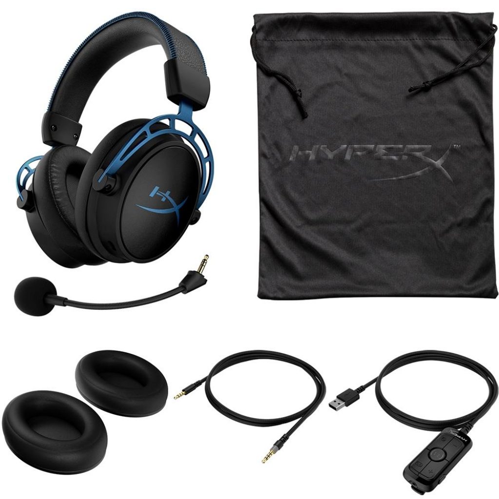 Headset Gamer HyperX Cloud Alpha S Azul, Som Surround 7.1, Drivers 50mm, USB e P3 – HX-HSCAS-BL/WW