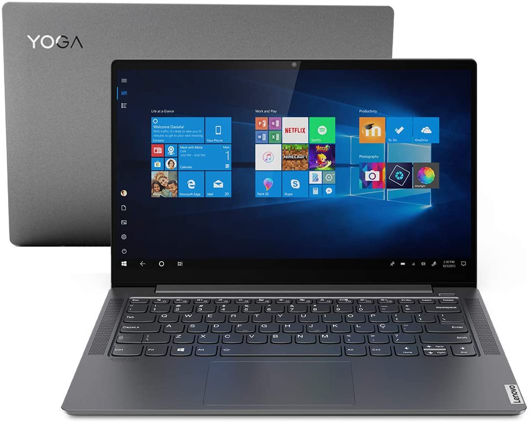 Notebook Lenovo Yoga S740-81RM0004BR - Grafite - Intel Core i7-1065G7 -  MX250 - RAM 8GB - SSD 256GB - Tela 14 - Windows 10 - Boletando