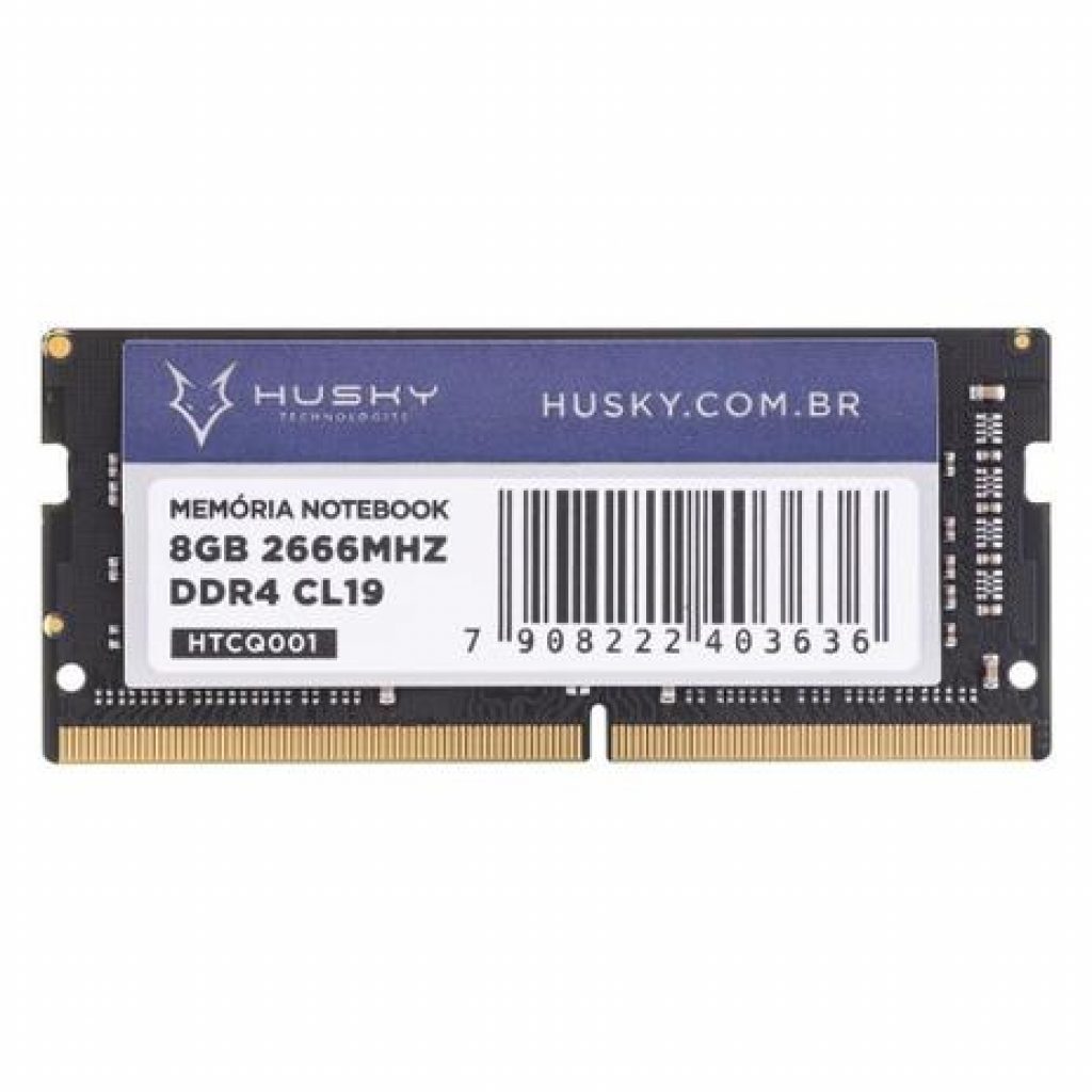 Memória Husky Technologies, 8GB, 2666MHz, DDR4, CL19, para Notebook – HTCQ001