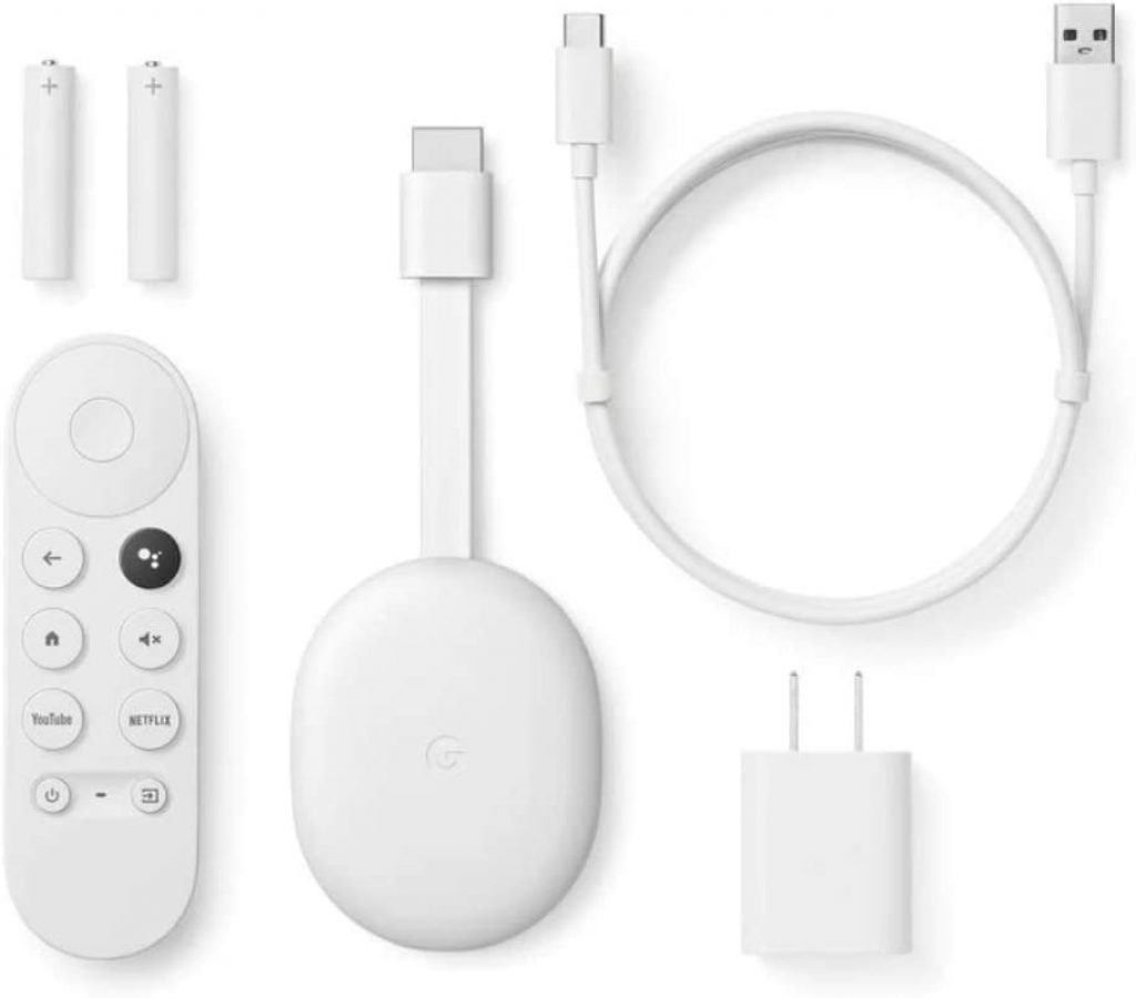 Chromecast com Google TV (HD) – Streaming Stick Entertainment na sua TV com pesquisa por voz – Veja filmes, programas e TV ao vivo em HD 1080p – Neve