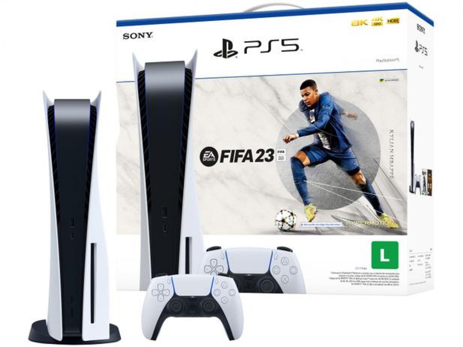 Console playstation 5 digital edition 825gb fifa 23 bundle boletando