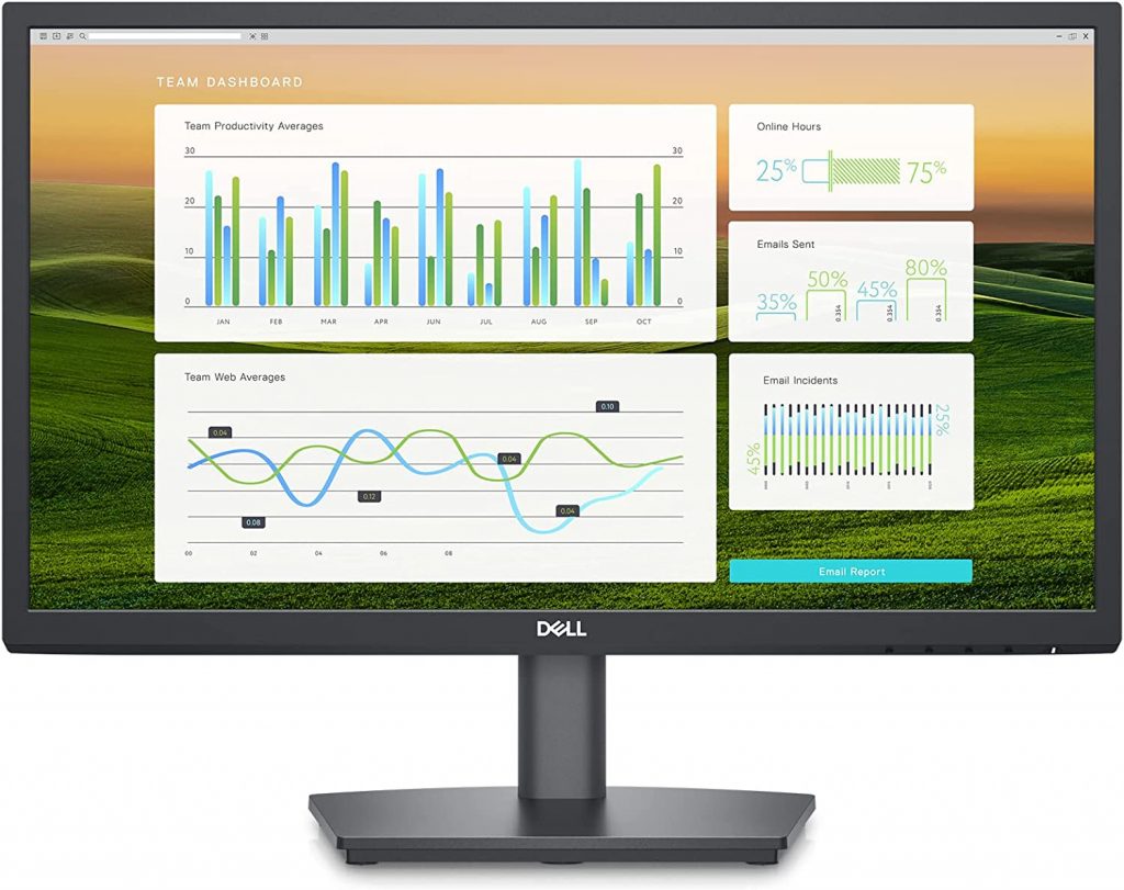 Monitor Dell de 21.5” E2222HS, Preto