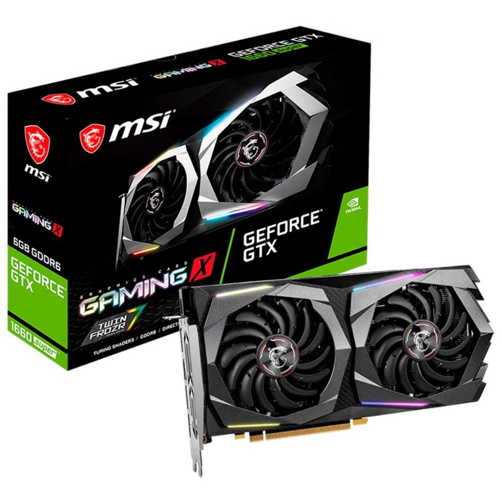 Placa de Vídeo GTX 1660 Super Gaming X MSI NVIDIA GeForce, 6GB, GDDR6 – Geforce GTX 1660 Super GAMING X
