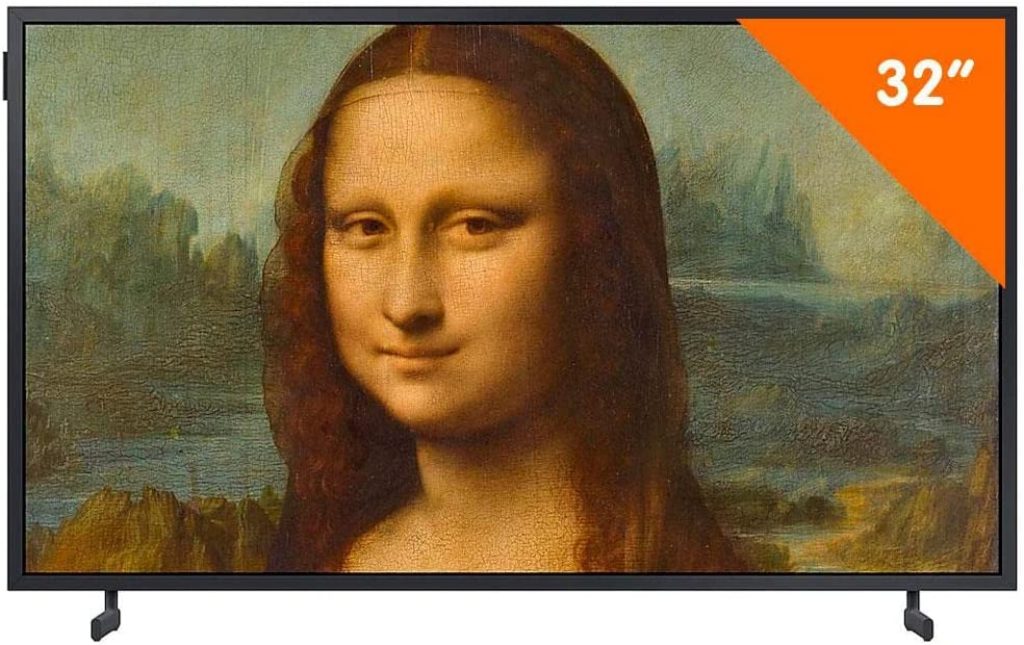 Smart TV Samsung 32 Polegadas QLED The Frame LS03B, 2 HDMI, 2 USB, Wi-Fi, Bluetooth, Alexa, Google Assistante, Preto – QN32LS03BBGXZD