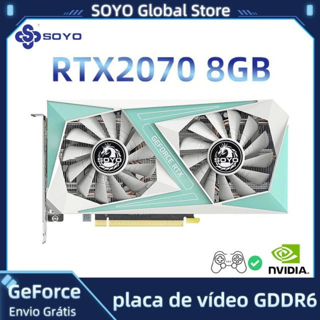 Placa de Vídeo Soyo RTX 2070 8GB
