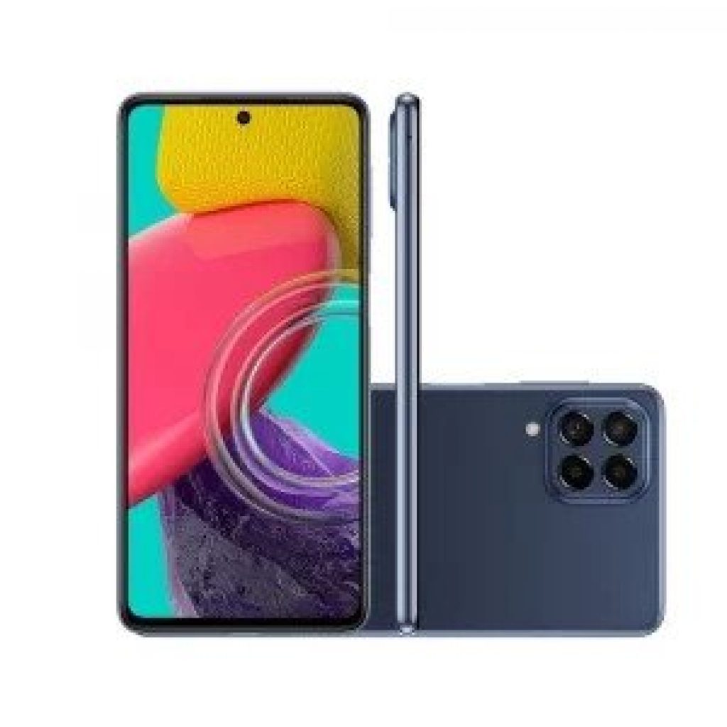Smartphone Samsung Galaxy M53 5G, 128GB, 8GB RAM, Dual Chip, Tela Infinita de 6.7″ Azul