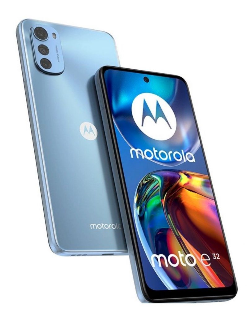 Smartphone Motorola Moto E32 64GB 4G RAM Câmera Tripla 16MP Tela 6.5″ Azul
