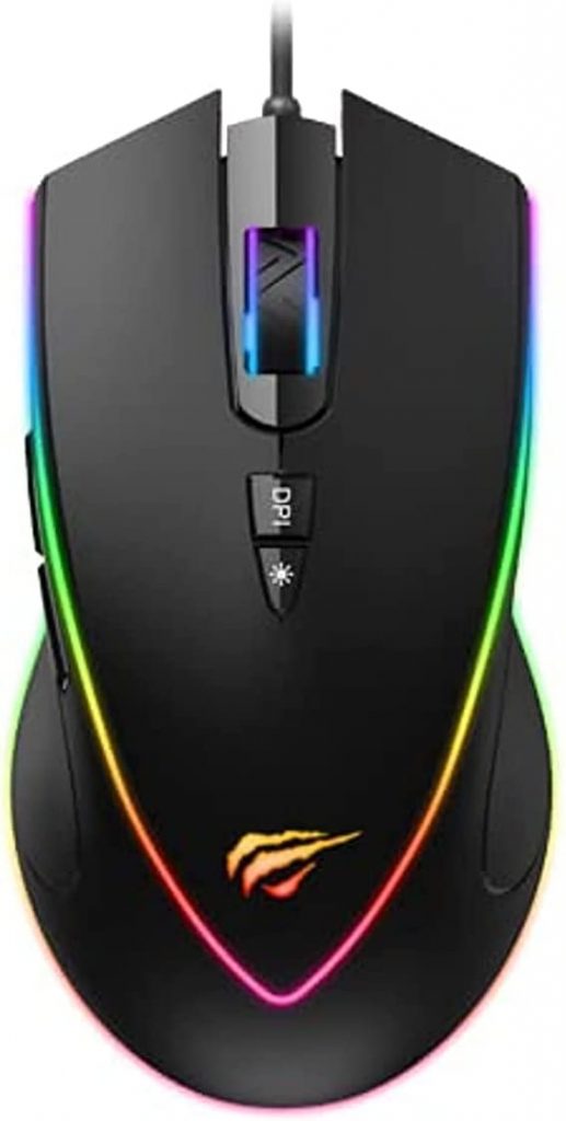 Mouse Gamer HAVIT MS1017 RGB, 7 Botões, USB