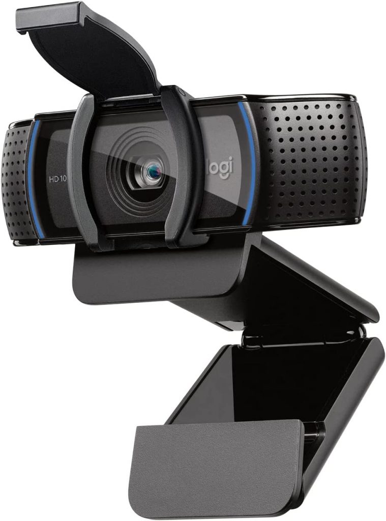 Webcam Full HD Logitech C920s com Microfone Embutido e Proteção de Privacidade para Chamadas e Gravações em Video Widescreen 1080p – Compatível com Logitech Capture