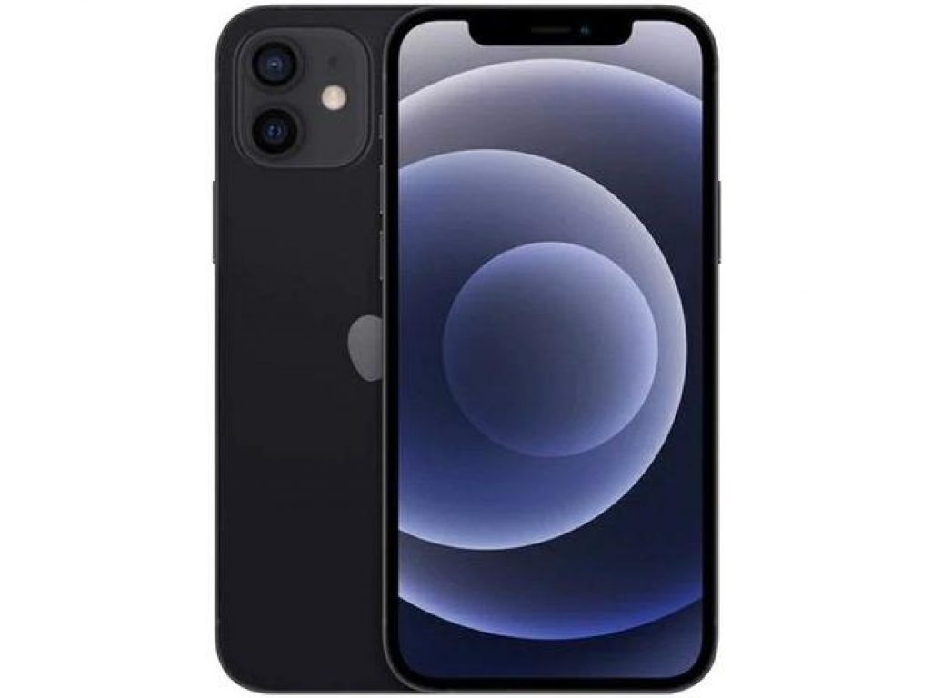 iPhone 12 Apple 128GB Preto Tela de 6,1”, Câmera Dupla de 12MP, iOS