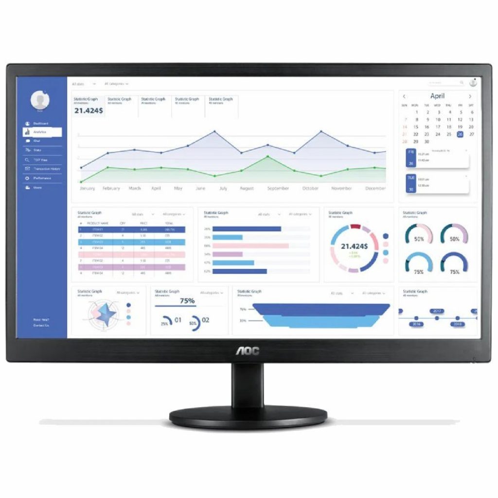 Monitor AOC LED 18.5´, HDMI/VGA, 5ms – E970SWHNL