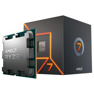 Processador AMD Ryzen 7 7700, 5.3GHz Max Turbo, Cache 40MB, AM5, 8 Núcleos, Vídeo Integrado – 100-100000592BOX