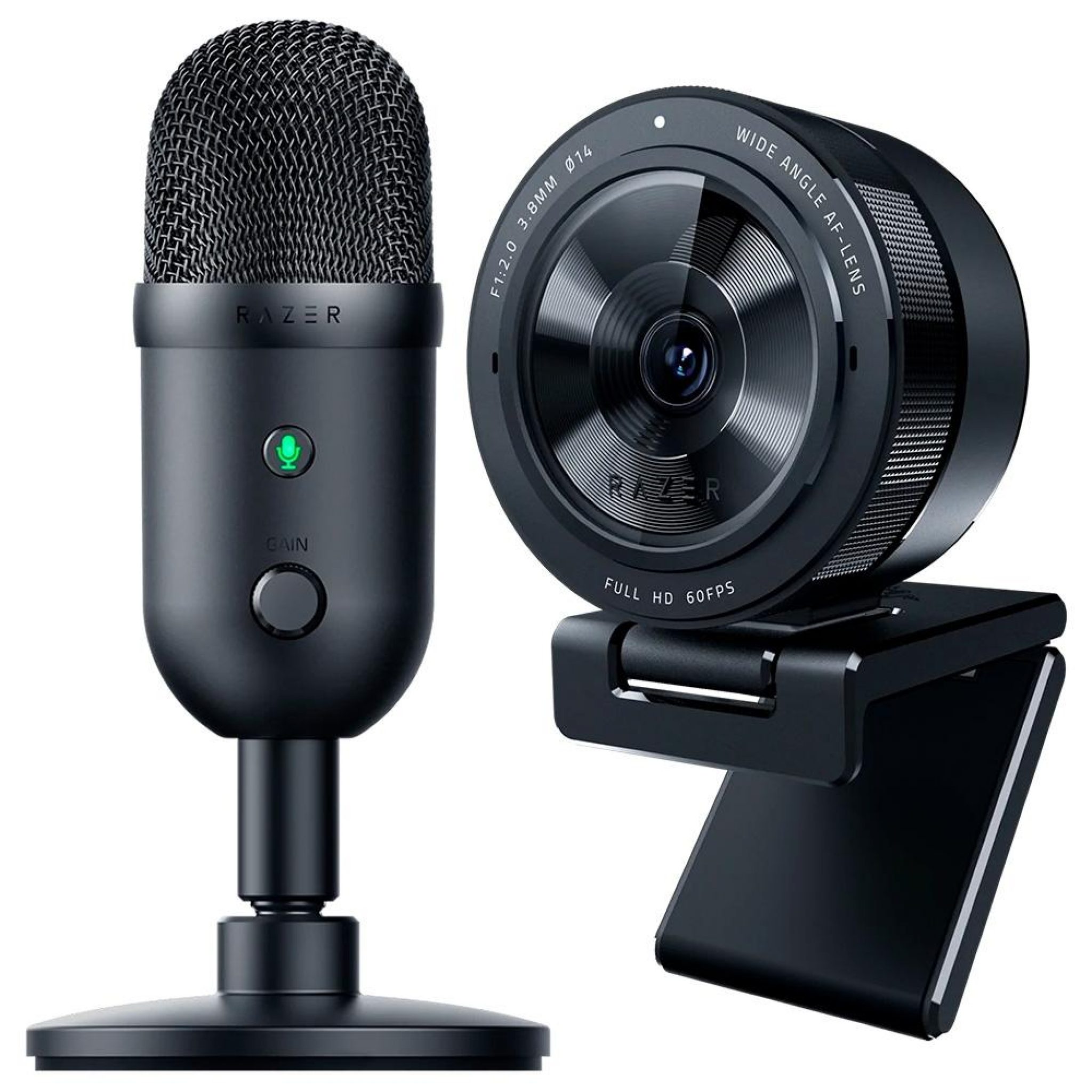 Kit Gamer Razer Streaming Starter Kit Kiyo X, Seiren Mini Bundle,US