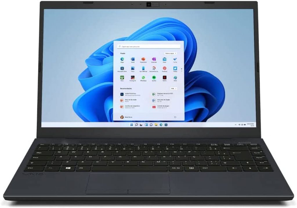Notebook VAIO® FE14 Intel® Core™ i3 Windows 11 Home 8GB 256GB Full HD – Cinza Escuro