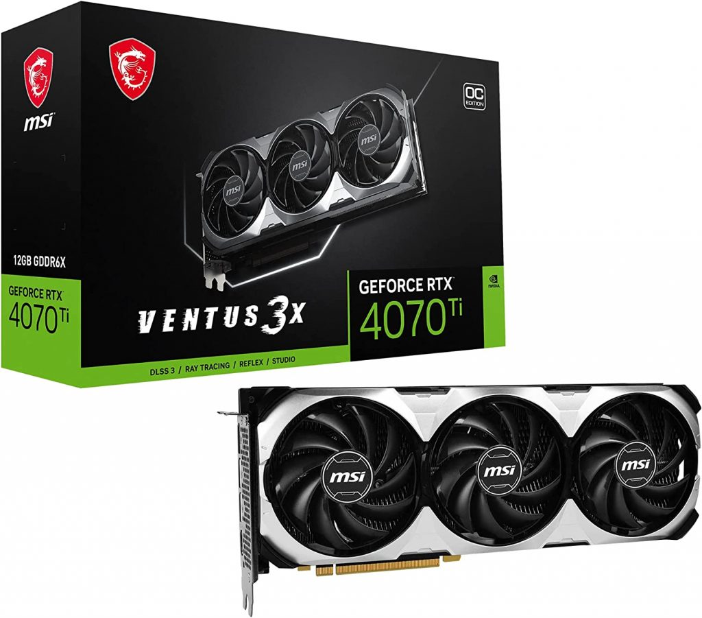 PLACA DE VIDEO NVIDIA RTX 4070 TI 12GB G6X 192B VENTUS 3X TRIO OC MSI 912-V513001