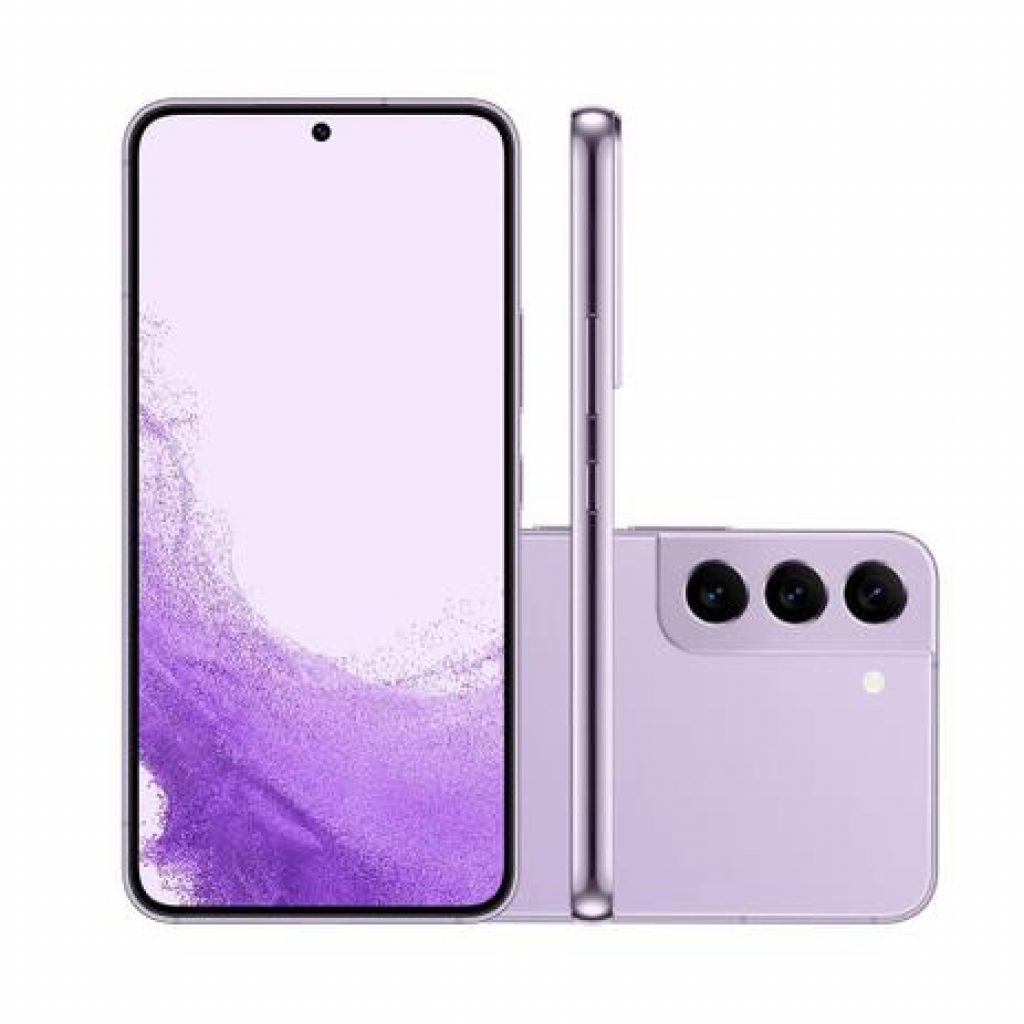 Smartphone Samsung Galaxy S22 256GB Violeta 5G – Octa-Core 8GB RAM 6,1” Cam. Tripla + Selfie 10MP
