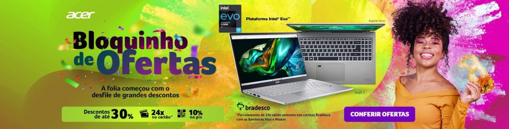Bloquinho de Ofertas ACER + Cupom de Desconto
