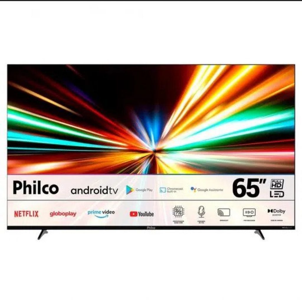 Smart TV Philco 65 Polegadas QLED 4K, 4 HDMI, 2 USB, Dolby Vision e Dolby Atmos – PTV65G3BGTSSBL