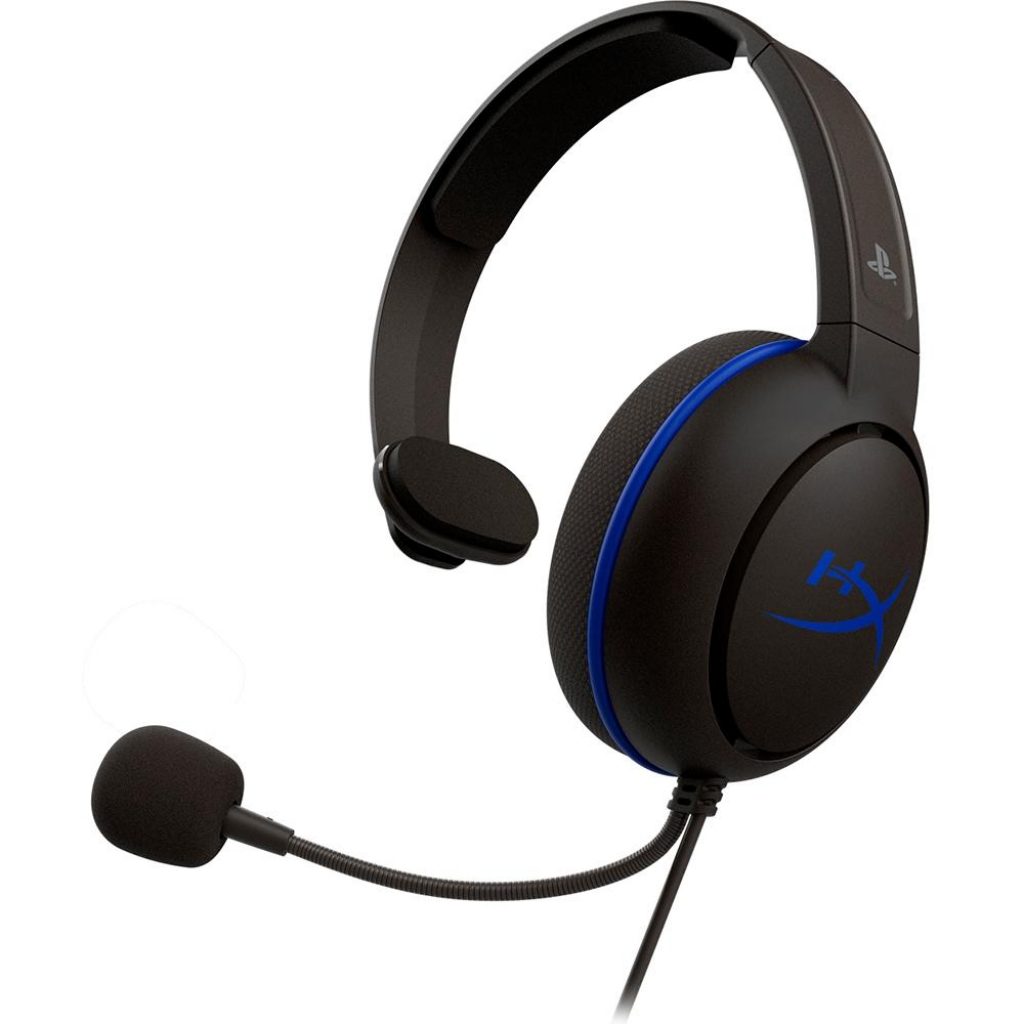 Headset Gamer HyperX Cloud Chat, Drivers 40mm, PS5 e PS4, P3, Preto e Azul – HX-HSCCHS-BK/AM