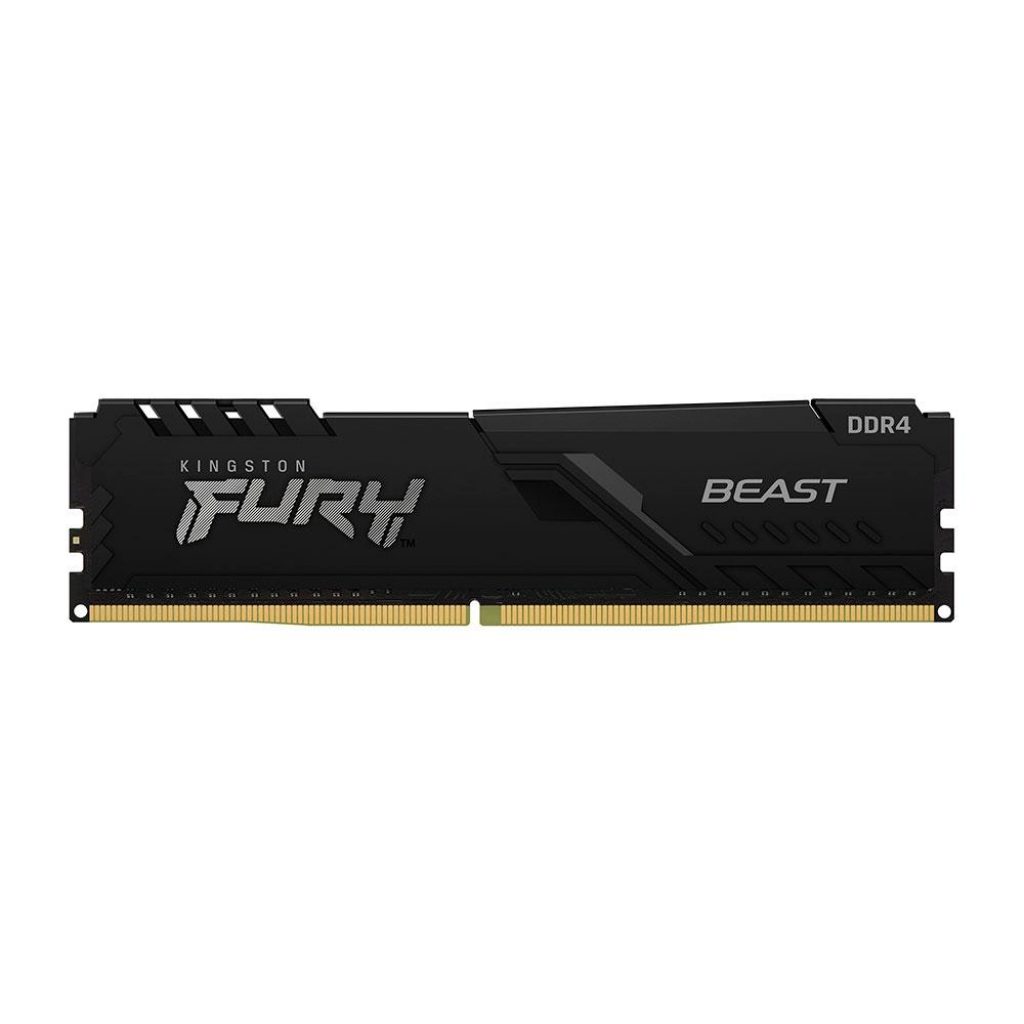 Memória Kingston Fury Beast, 8GB, 2666MHz, DDR4, CL16, Preto – KF426C16BB/8