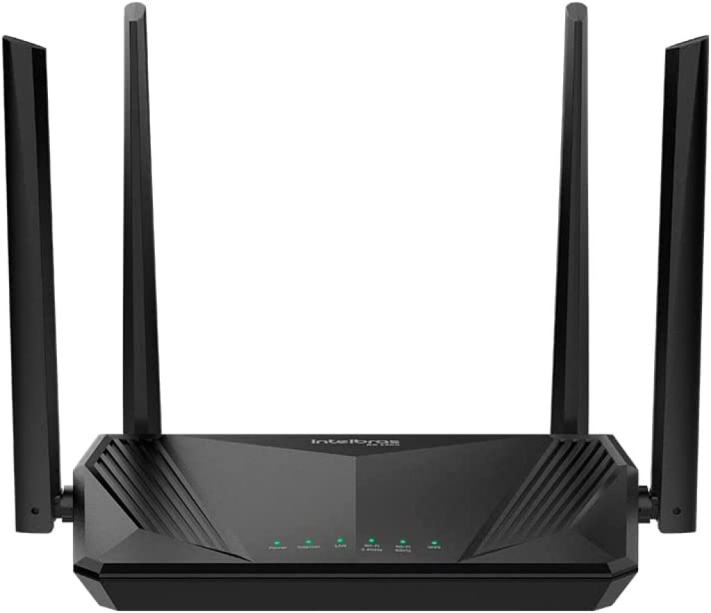 Roteador Wireless Wi-fi 6 Dual Band RX 1500 Preto Intelbras