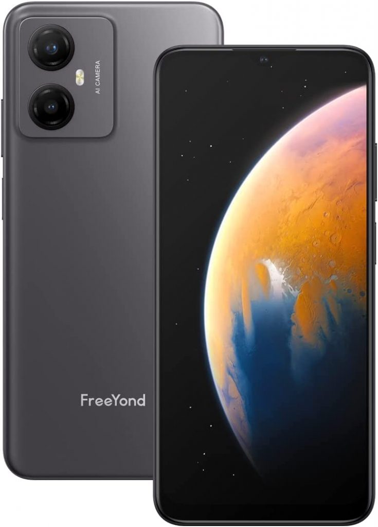 Smartphone Android 12 Dual Sim, Yond F9 FHD+6.52 Mostrador, Bateria 5000 mAh, Rom 128GB Celular Smartphone tectoy, Real Dual Camera 13MP+2MP com Macro+8MP Selfie Telefone