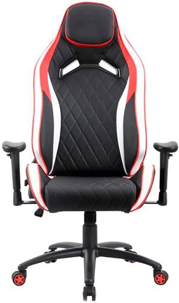 Cadeira Gamer PCTOP Premium Vermalho+Branco+Preto – 1020 Médio
