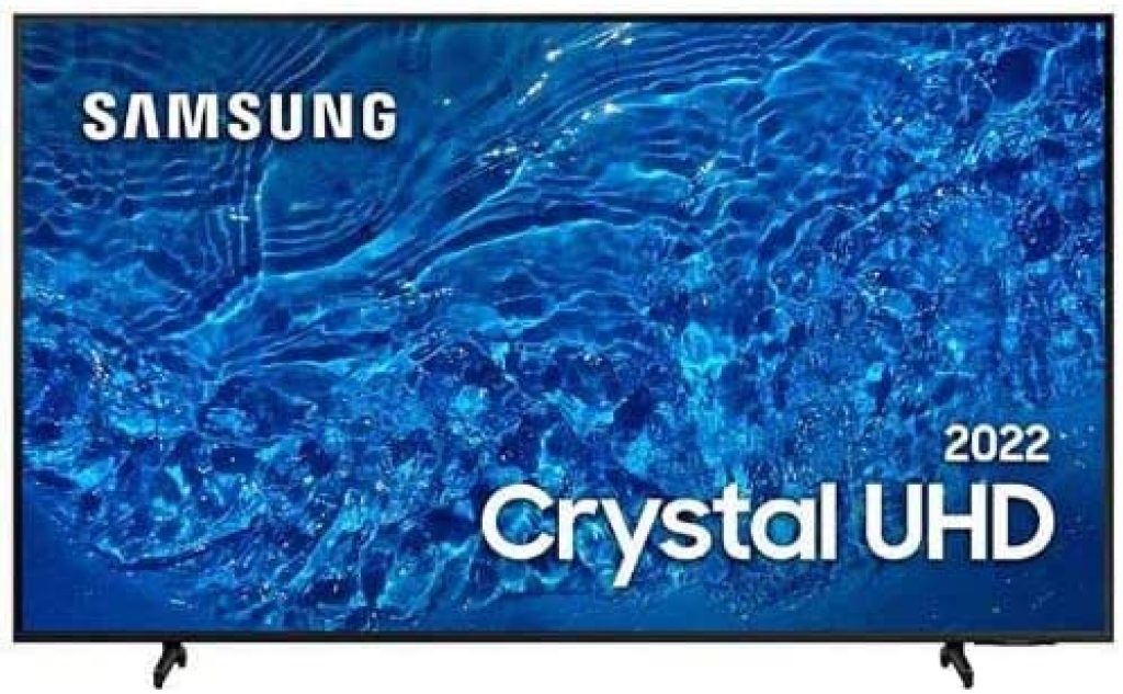 SAMSUNG SMART TV CRYSTAL UHD 4K BU8000 85″, SLIM, TELA SEM LIMITES, VISUAL LIVRE DE CABOS, ALEXA COMPATIVEL, CONTROLE ÚNICO