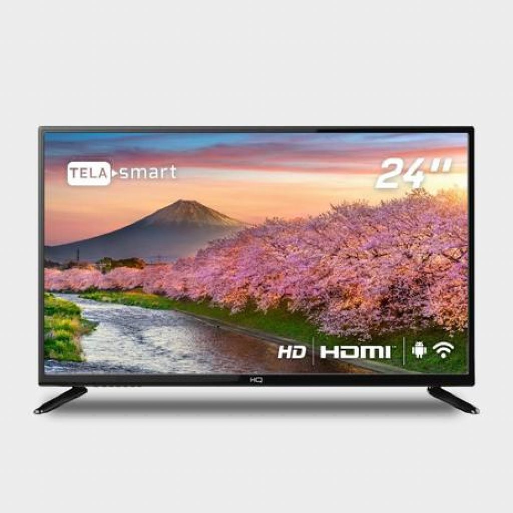 Smart TV HQ LED 24″ 2 HDMI 2 USB WI-FI Android 11 e Processador Quad Core
