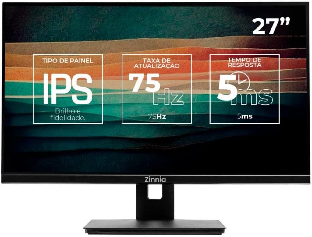 Monitor Zinnia Zeugo, 27 Pol. IPS, FHD, 5ms, 75Hz, HDMI/VGA, ZNO-ZGO27-BL01