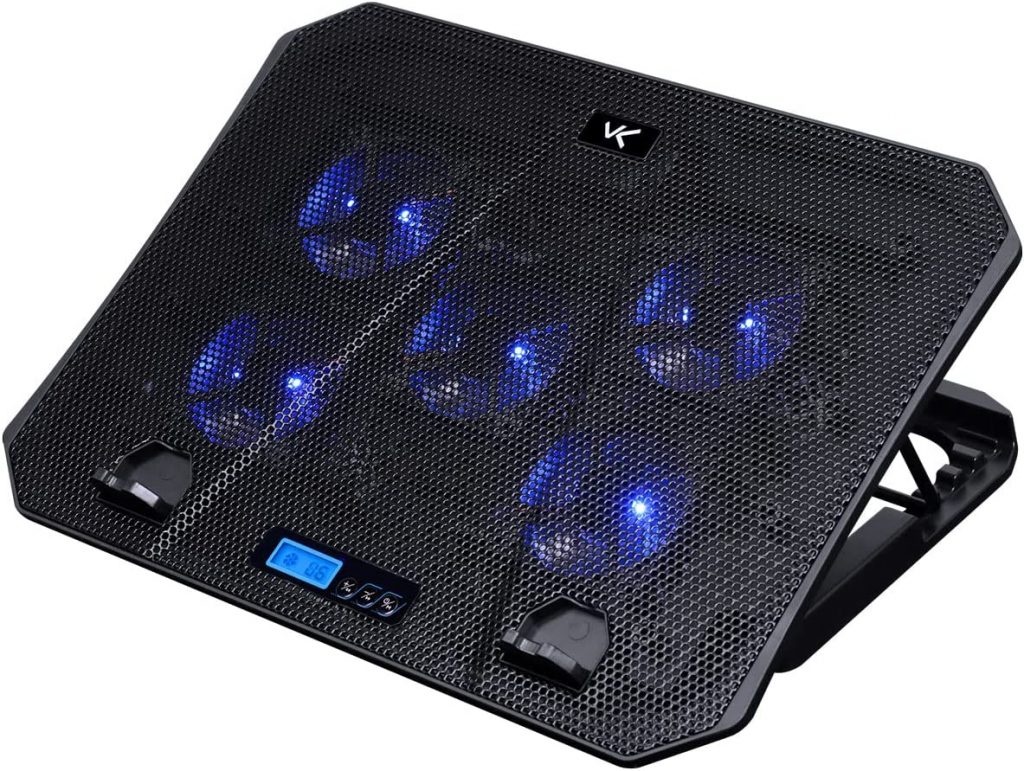 Suporte Para Notebook Vinik Ice, com 5 Coolers, LED, Até 15.6pol, 5 Ajustes De Altura – Cn300