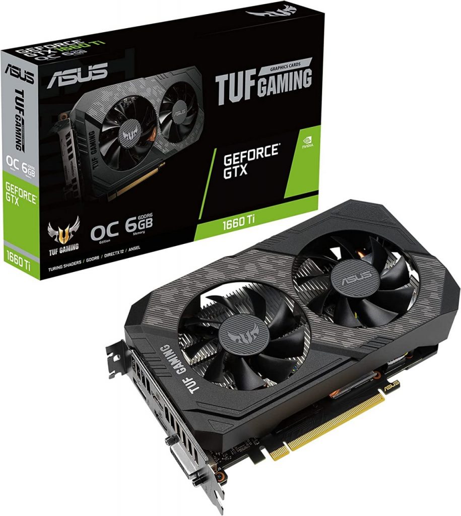 Placa de Vídeo ASUS TUF Gaming – GeForce GTX 1660 Ti, O6G EVO OC, 6GB GDDR6