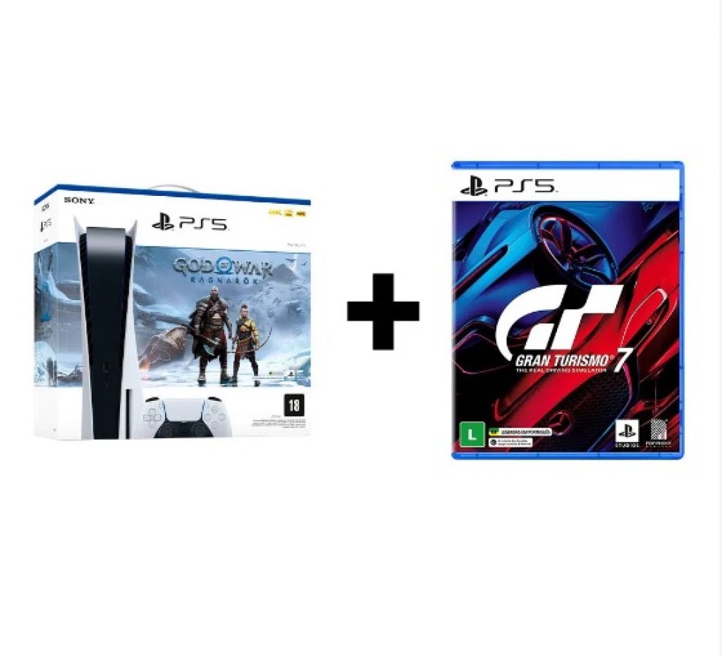 Kit Console PS5 God Of War Ragnarok + Gran Turismo 7 Standard