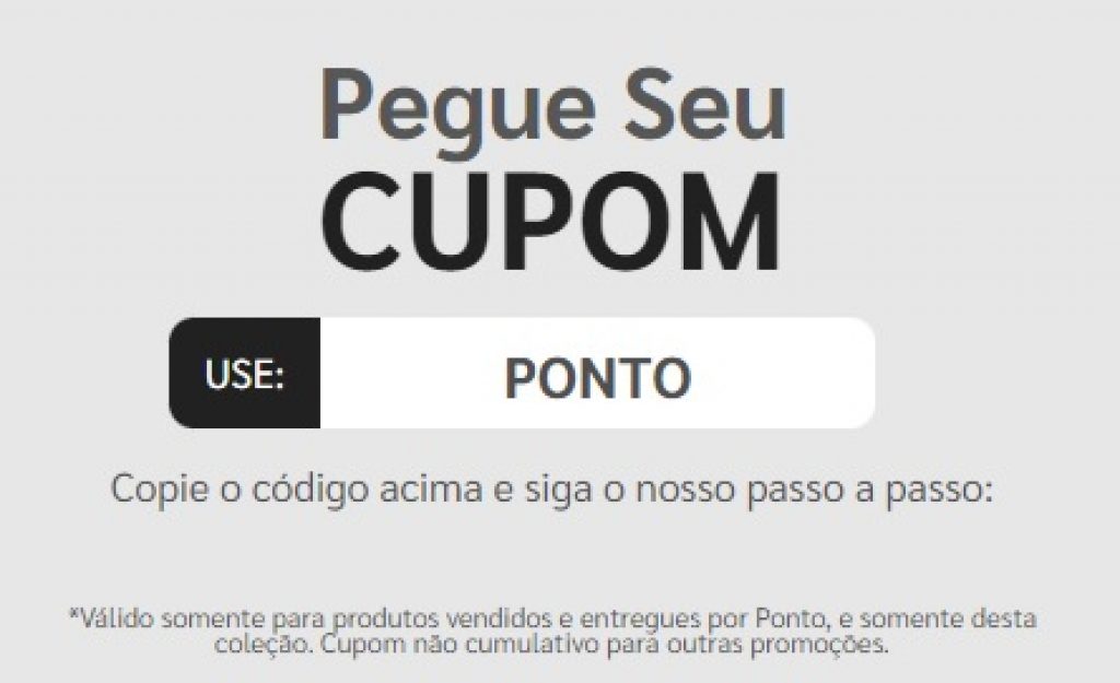 Ponto – Até 30% de desconto em produtos da lista, vendidos pela Ponto
