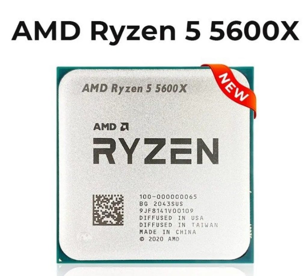 (Aliexpress) Processador AMD Ryzen 5 5600X, Cache 35MB, 3.7GHz (4.6GHz Max Turbo), AM4 – 100-100000065BOX