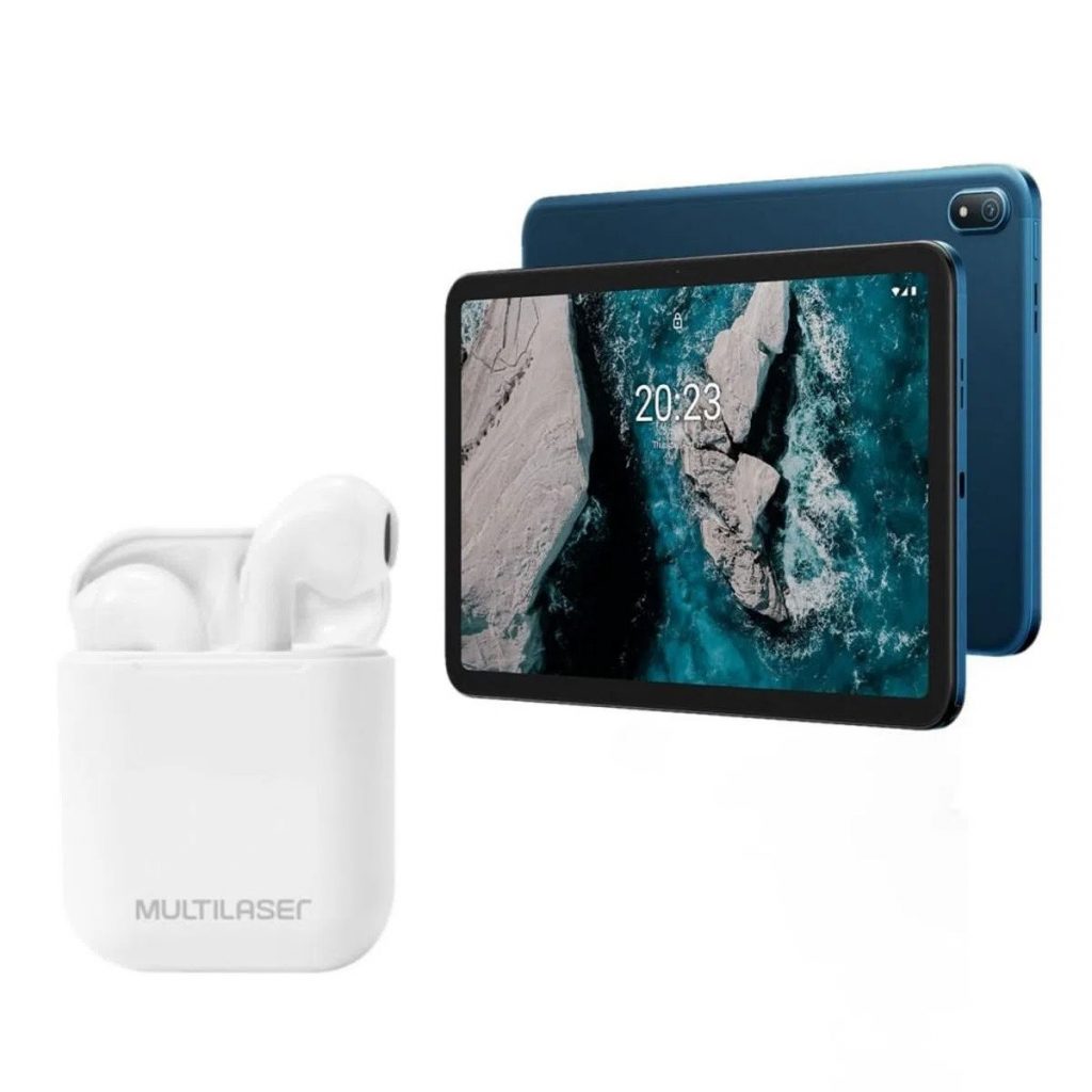 Tablet Nokia T20 64GB Tela 10.4 – Compre e Leve Fone de Ouvido TWS Airbuds Branco Multilaser – PH326K