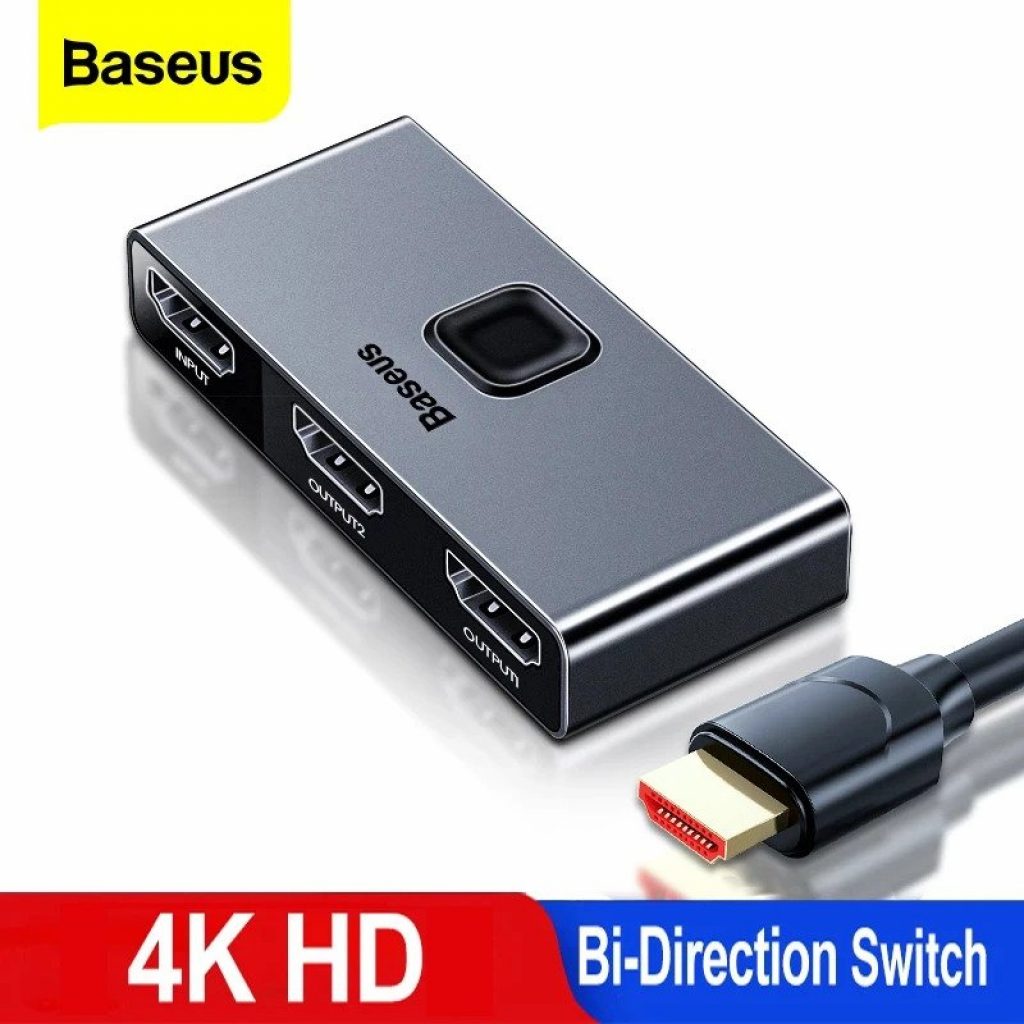 Switcher 2 em 1 Baseus 4K