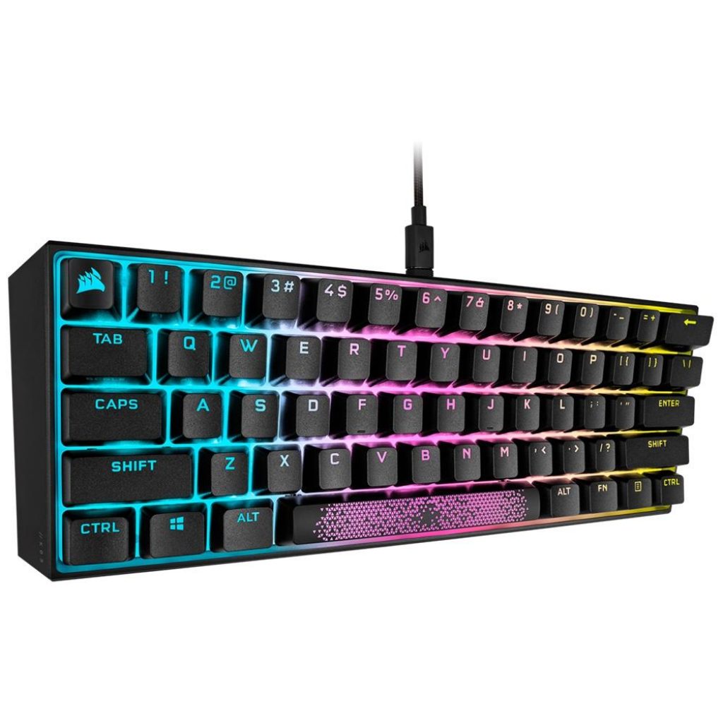 Teclado Mecânico Gamer Corsair K65, Mini 60%, RGB, USB, Switch Cherry Red – CH-9194010-NA