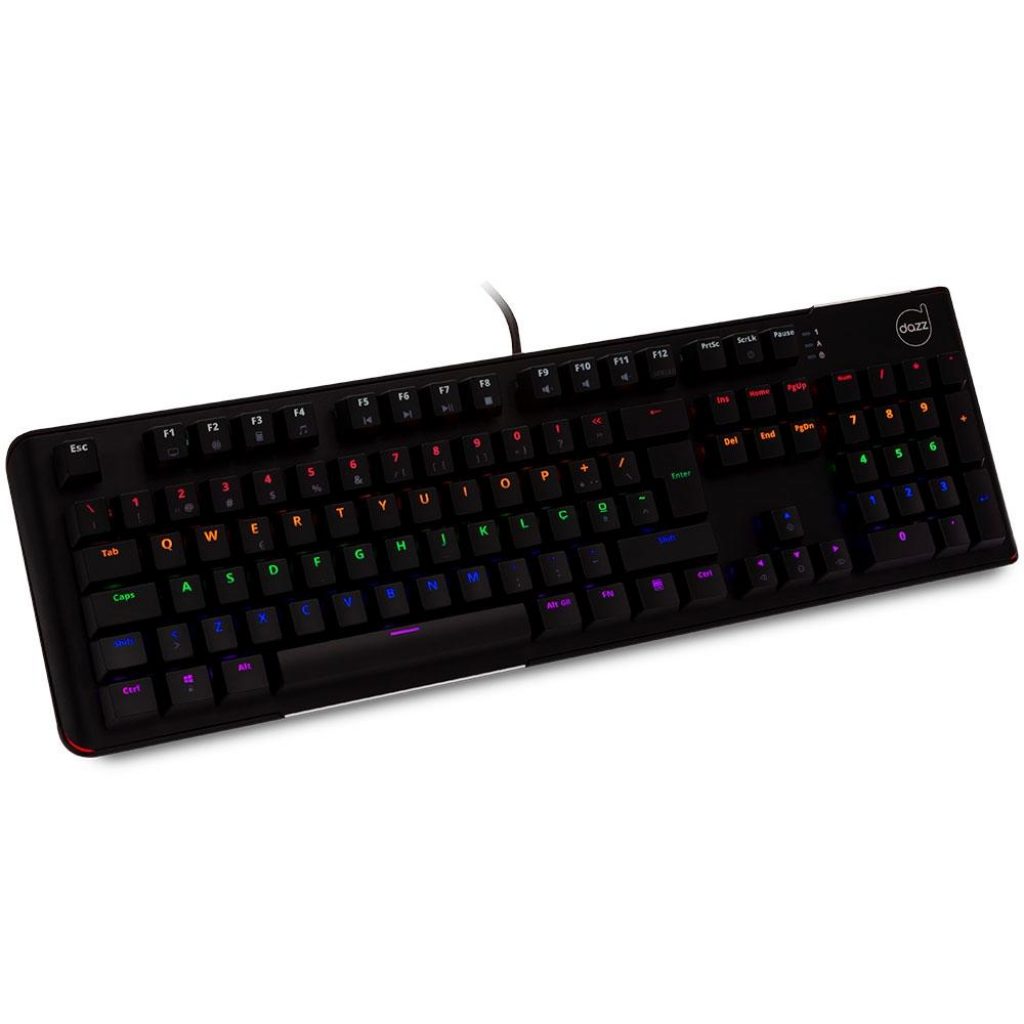 Teclado Mecânico Gamer Dazz Predator, RGB, Switch LC Optical, ABNT2, Preto – 625309