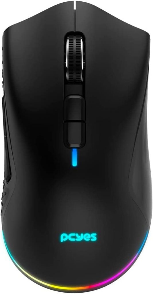 MOUSE GAMER RECARREGAVEL ANOK 16000 DPI RGB – PMGAKRGB – PCYES, Preto