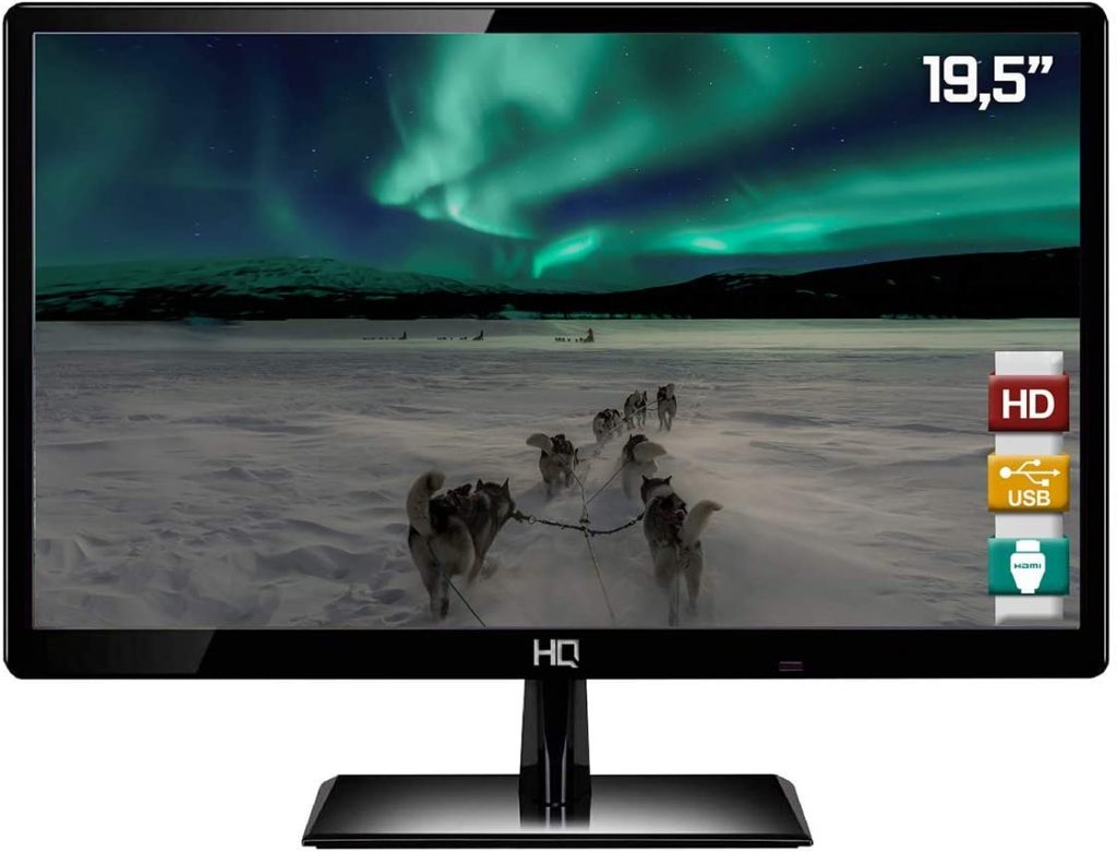 Monitor Led HQ 19.5′ HQ19.5 WHQ-Led HDMI preto
