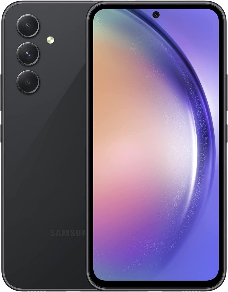 Smartphone Samsung Galaxy A54, 5G, 128GB, 8GB RAM, Octa Core, Câmera Tripla de 50MP, Tela Infinita de 6.4, Preto – SM-A546EZKLZTO