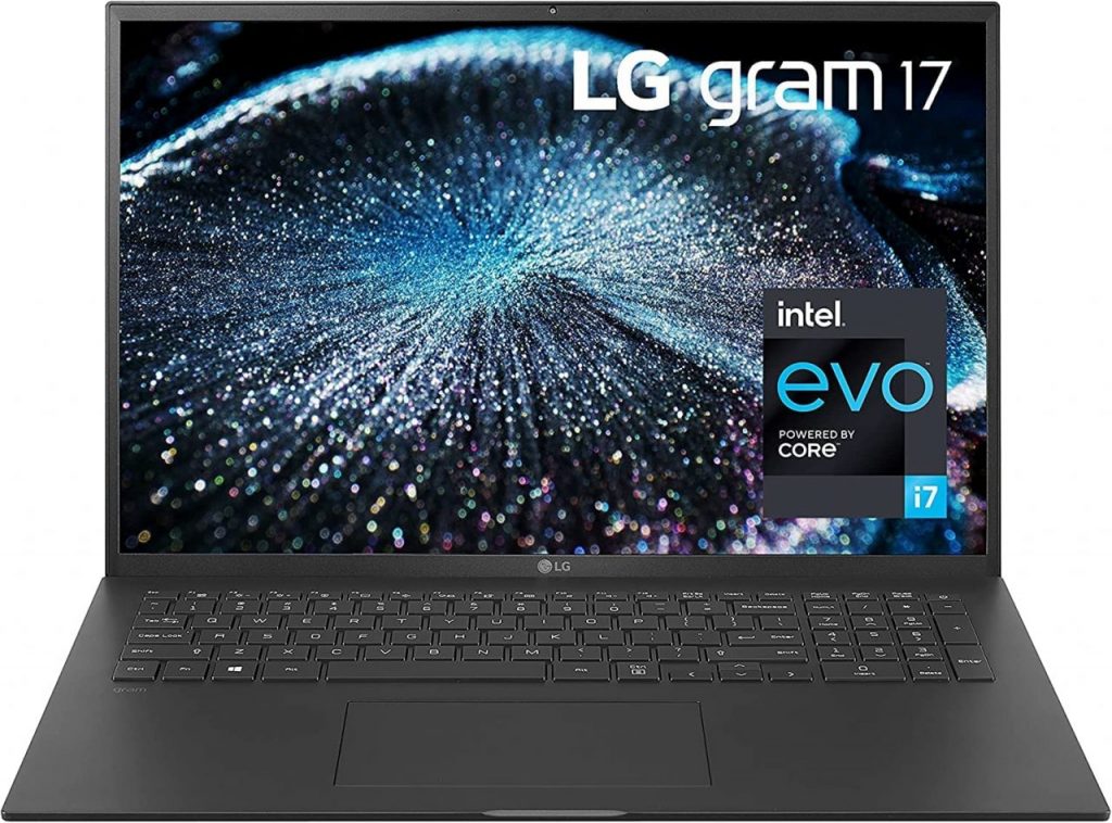 LG Gram 17″ WQXGA (2560 x 1600) Laptop ultraleve Intel 12-Core i7-1260P Evo DCI-P3 99% Retroiluminado KB 2X Thunderbolt4 Wi-Fi 6E Bateria Grande – 80 WHrs DTS Alexa Win11 W/HDMI (16GB | 512GB)