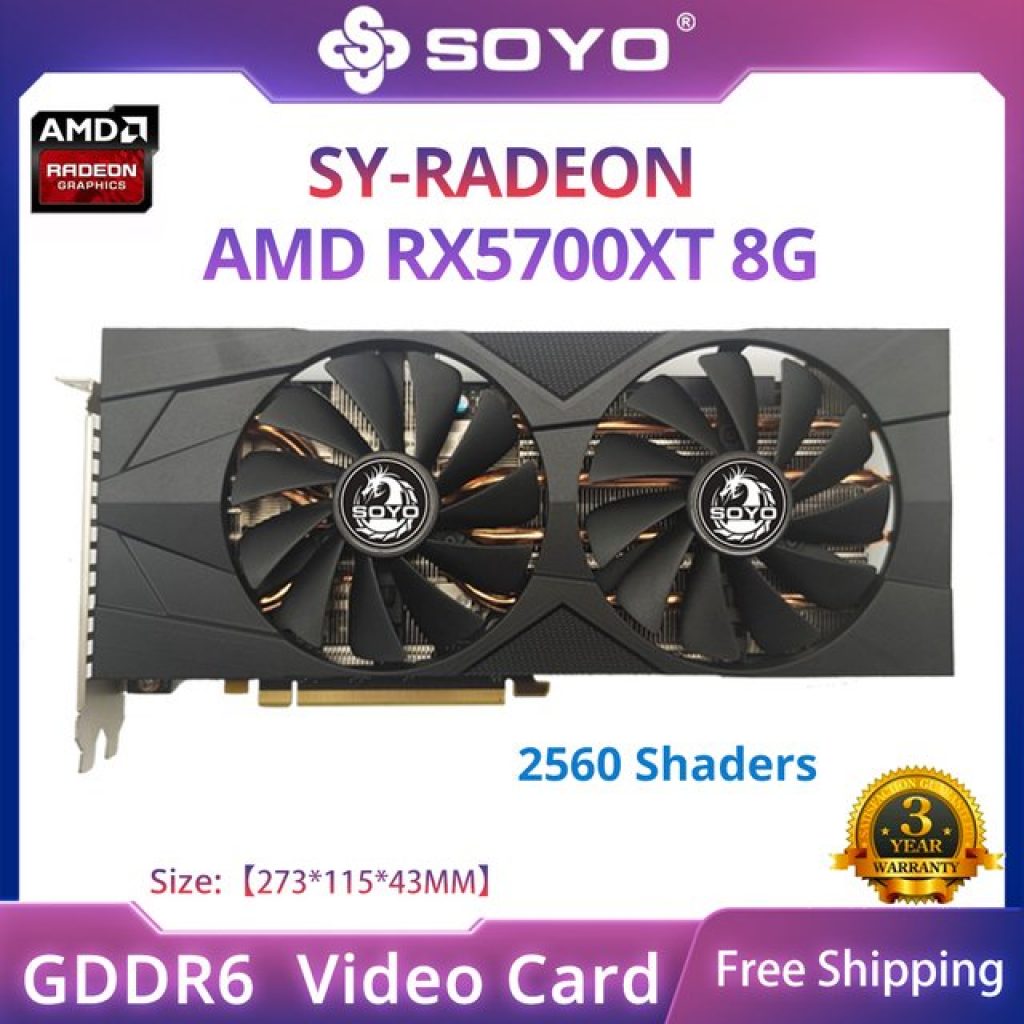 Placa de Vídeo Soyo amd radeon rx 5700xt
