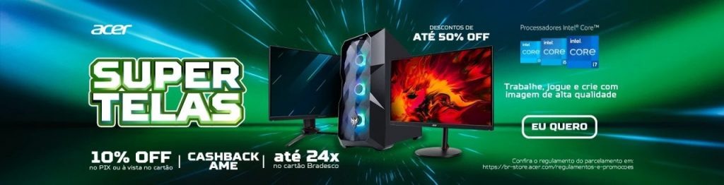 Mês das Super Telas com Cupom de Desconto e Frete Grátis Geral