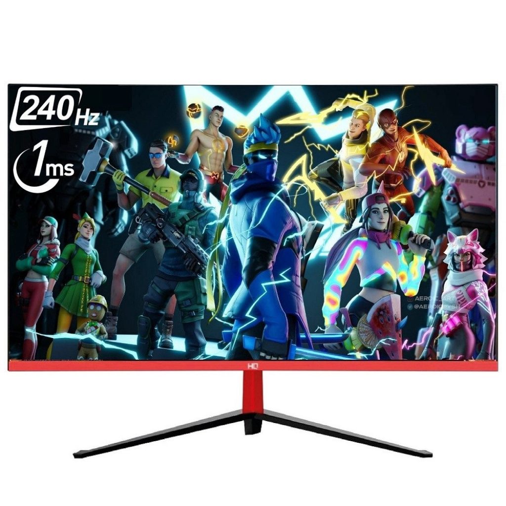 Monitor Gamer 27 240Hz 1ms Curvo LED Full HD, Sem bordas FreeSync e G-Sync, Alto falantes integrados, iluminação RGB 27H240G.