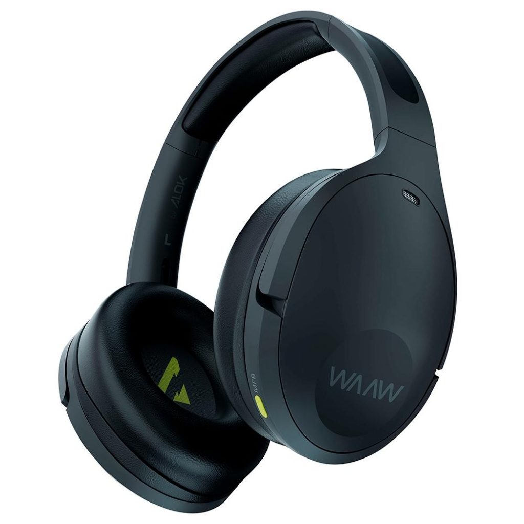 Fone de Ouvido WAAW by Alok Sense 300HBNC, Bluetooth, Cancelamento de Ruído Ativo, Microfone Integrado, Preto – WAAW0013