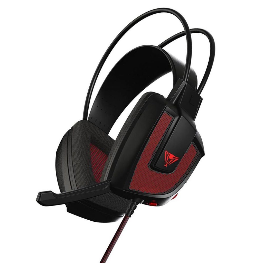 Headset Gamer Patriot Viper V360, Conexão USB, LED Vermelho, 7.1 Virtual Surround, Driver 40mm, Preto – PV3607UMLK