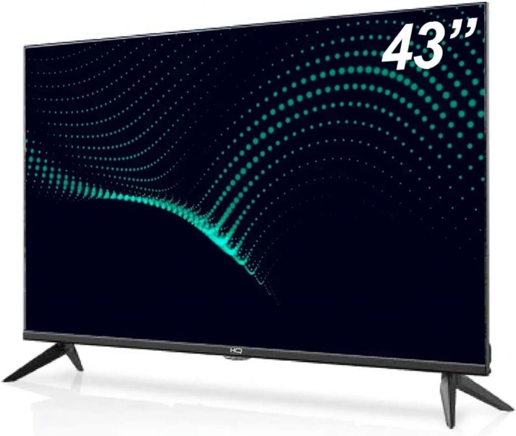 Smart TV LED 43″ HQ Conversor Digital Externo 3 HDMI 2 USB WI-FI Android 11 Design Slim