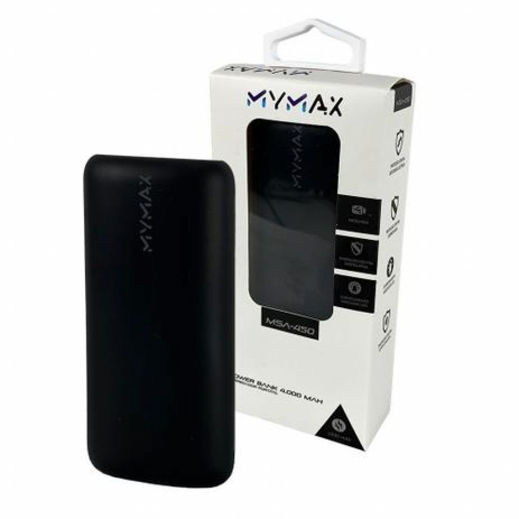 Power Bank 4000mAh Carregador Portátil LED Indicador MYMAX